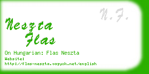 neszta flas business card